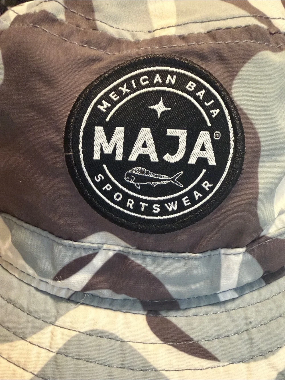 MAJA-MEXICAN BAJA Sportswear Men's Gray Camouflage Bucket Sun Hat